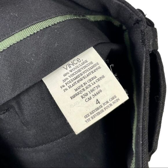 𝅺VINCE Black Wool Blend Newsboy Suit Shorts Size 4 (fits big) - Picture 4 of 5